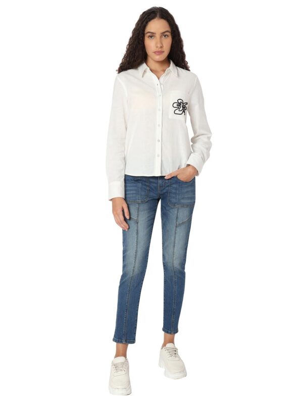 Women's Solid Regular Fit Shirt - Image 11