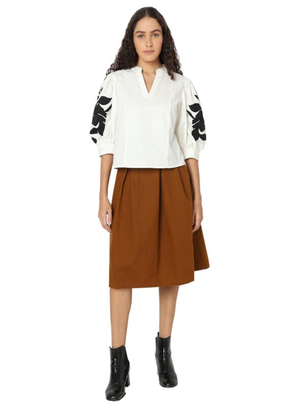 Women's Solid Regular Fit T-Shirt - Image 5