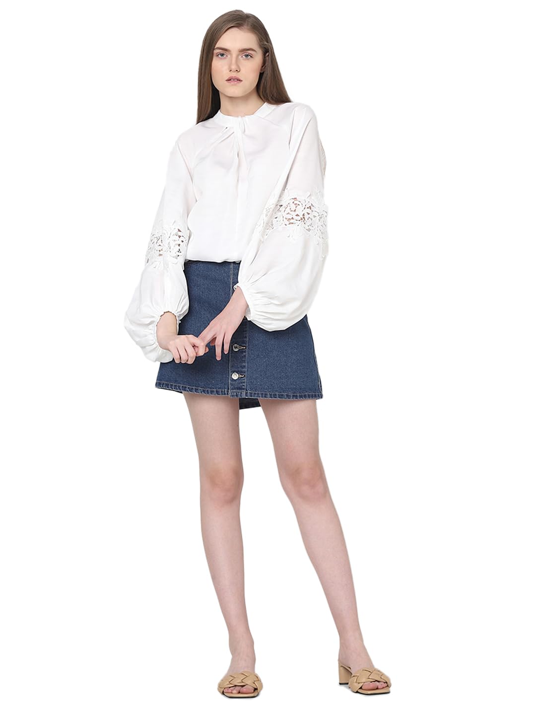 Women's Solid Regular Fit T-Shirt - Image 5