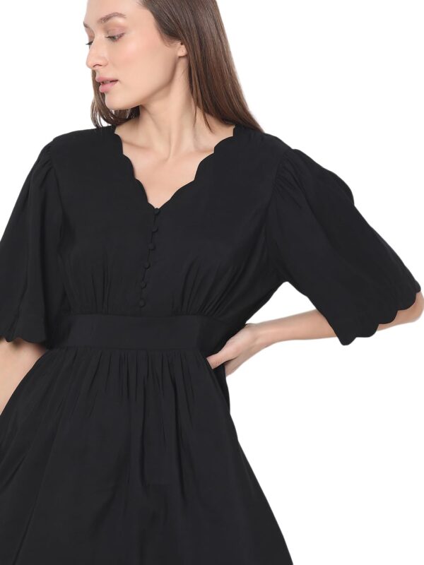Women's Rayon Fit and Flare Above The Knee Dress - Image 6