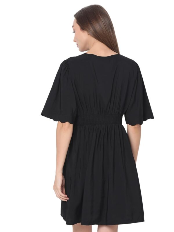 Women's Rayon Fit and Flare Above The Knee Dress - Image 4
