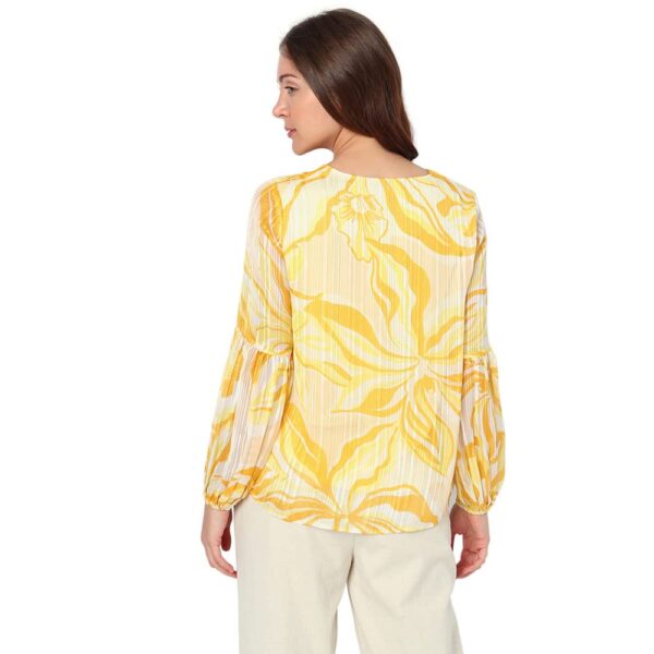 Printed Polyester V Neck Women's Top - Image 2