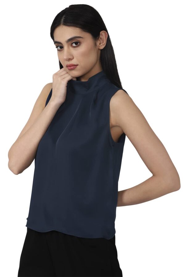 Women's Solid Regular Fit Blouse - Image 2