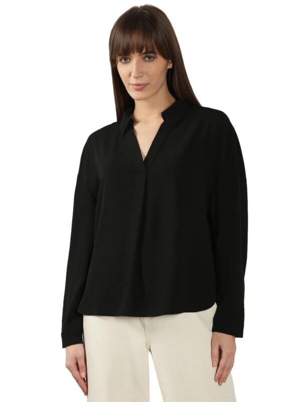 Women's Solid Regular Fit T-Shirt - Image 7