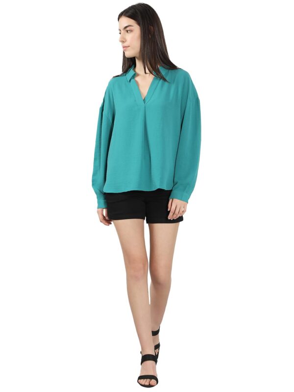 Women's Solid Regular Fit T-Shirt - Image 17