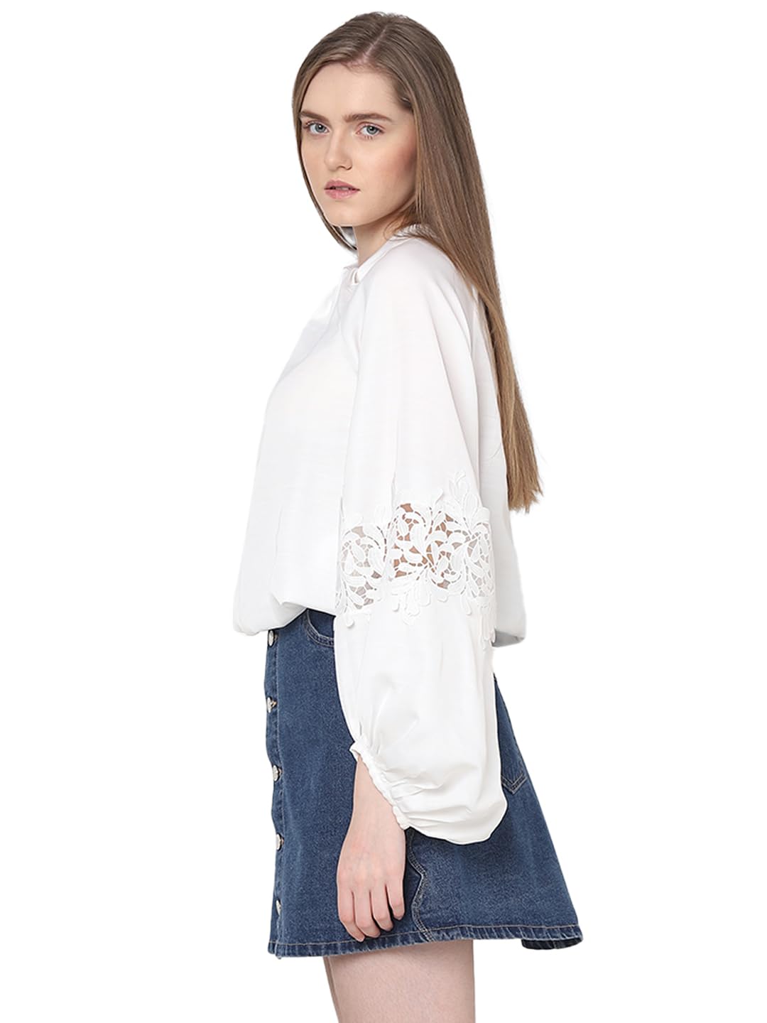 Women's Solid Regular Fit T-Shirt - Image 3