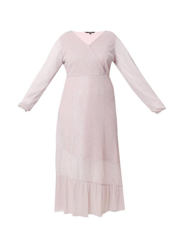 Women's Polyester A-Line Below The Knee Dress - Image 6
