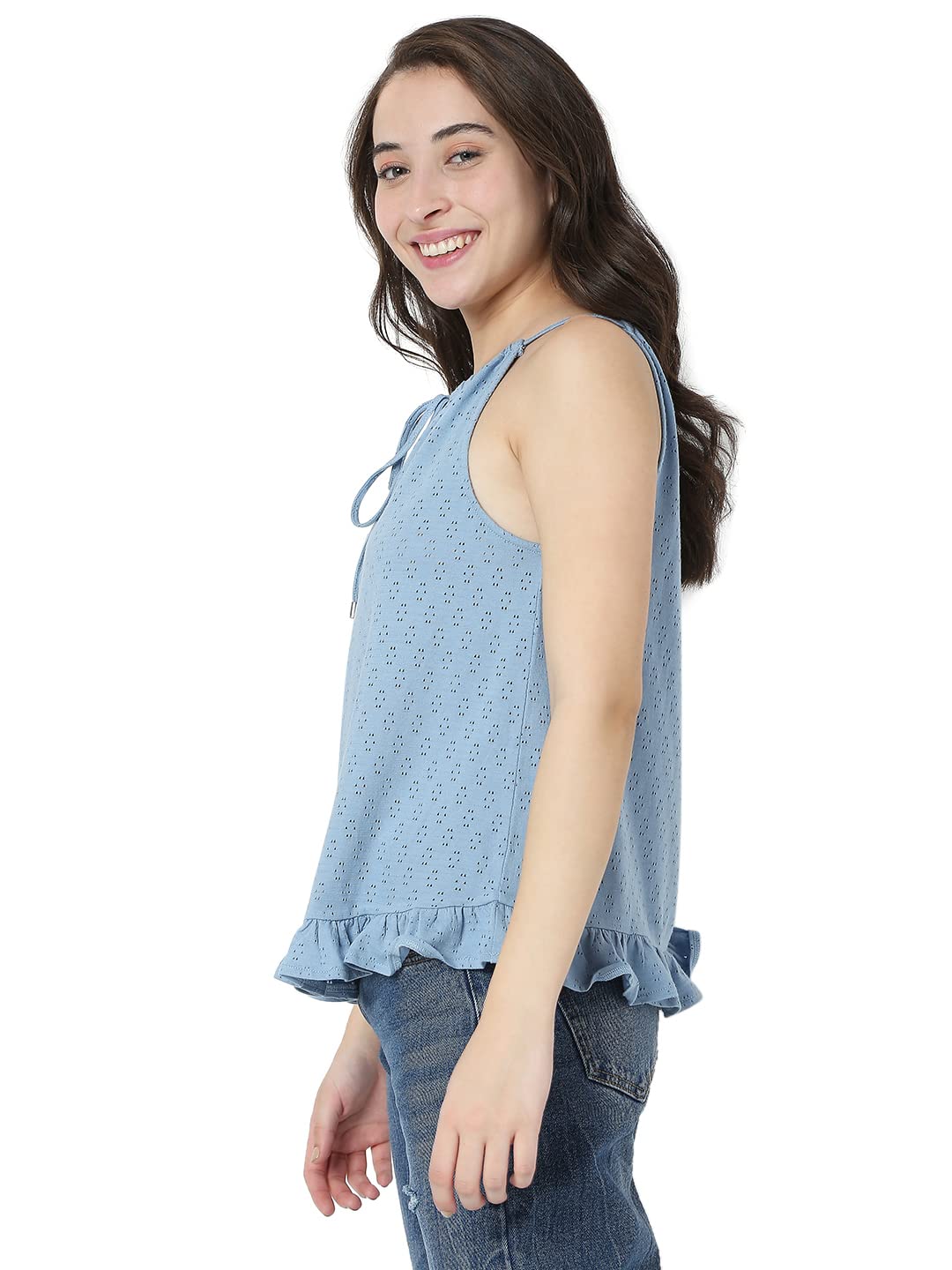 Women's Cotton Blend Regular Fit Top - Image 2