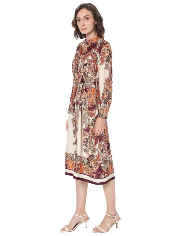 Women's Polyester Shirt Midi Dress - Image 3