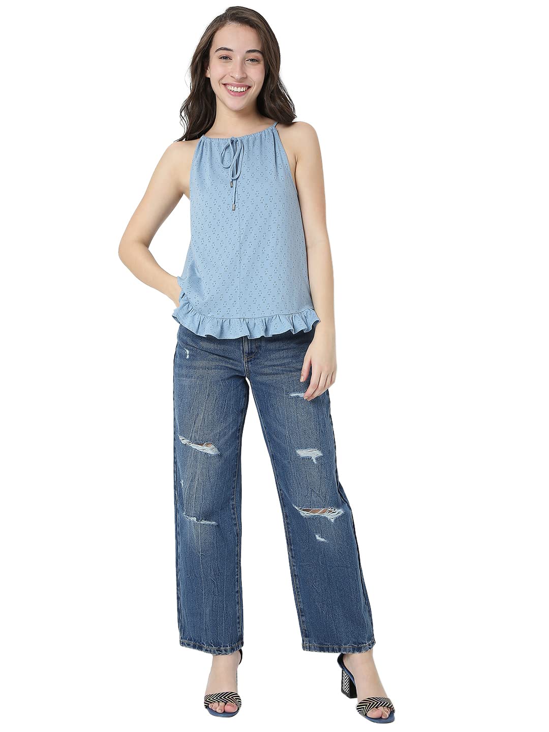 Women's Cotton Blend Regular Fit Top - Image 4