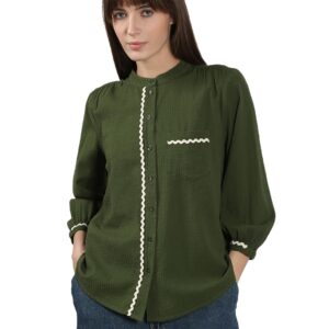 Women's Solid Regular Fit Shirt