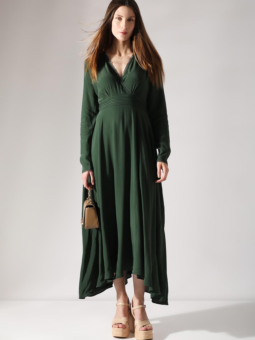 Women's Rayon Fit and Flare Maxi Dress - Image 2