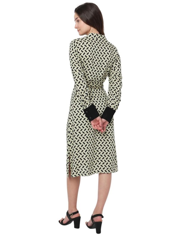 Women's Midi Viscose Shirt Dress - Image 4