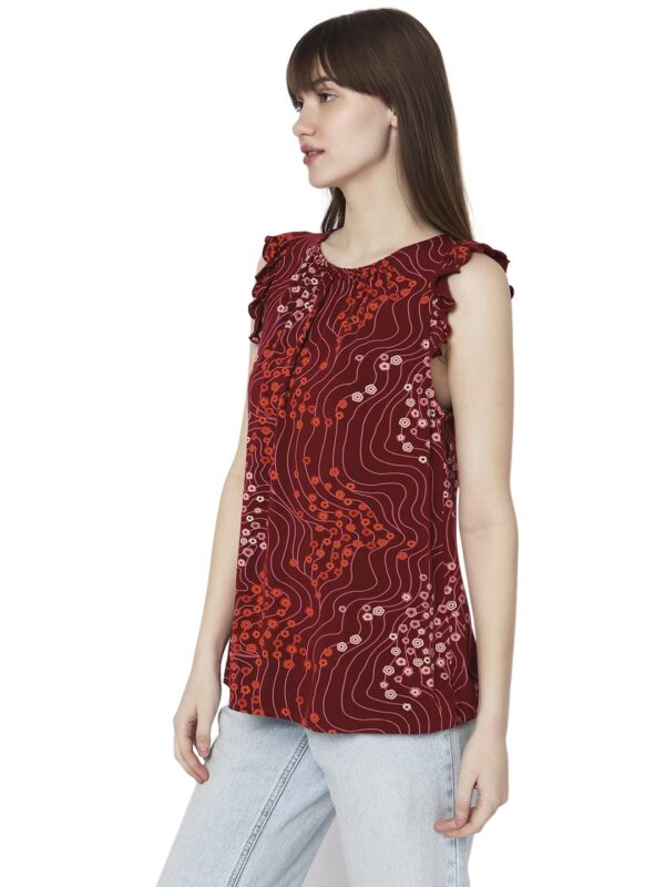 Women's Printed Regular Fit T-Shirt - Image 3