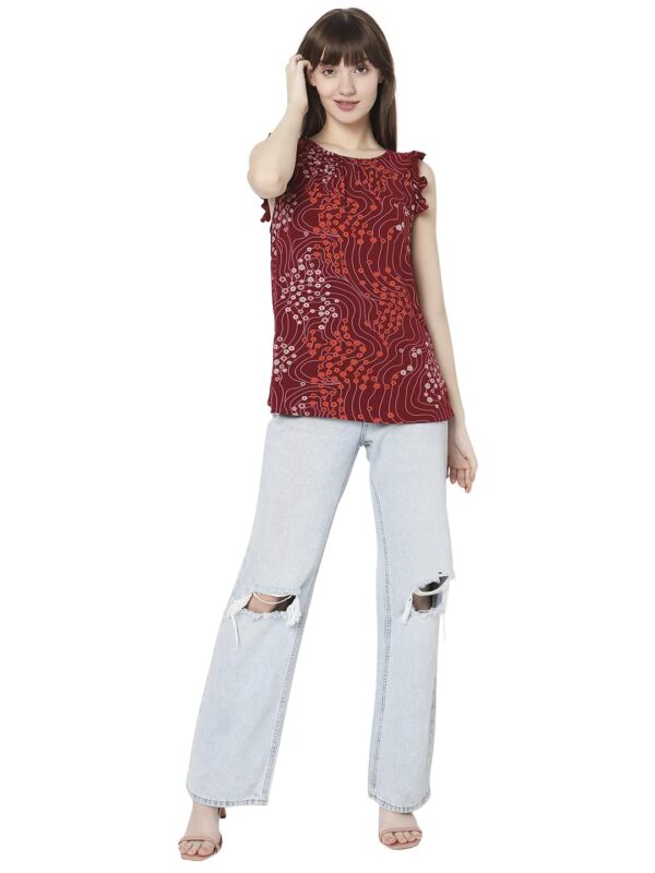 Women's Printed Regular Fit T-Shirt - Image 5