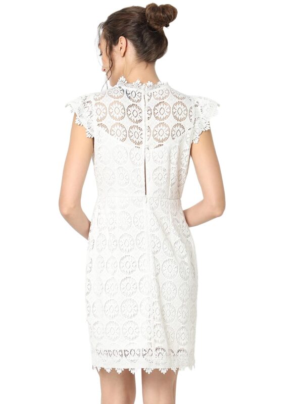 Women's Polyester Sheath Above The Knee Dress - Image 4
