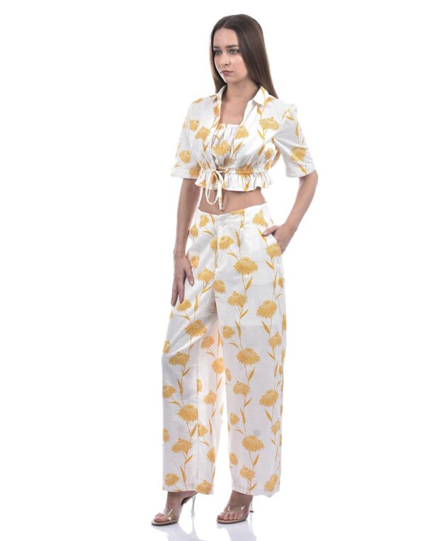 Women Floral Print Regular Fit Co-Ord Set - Image 3