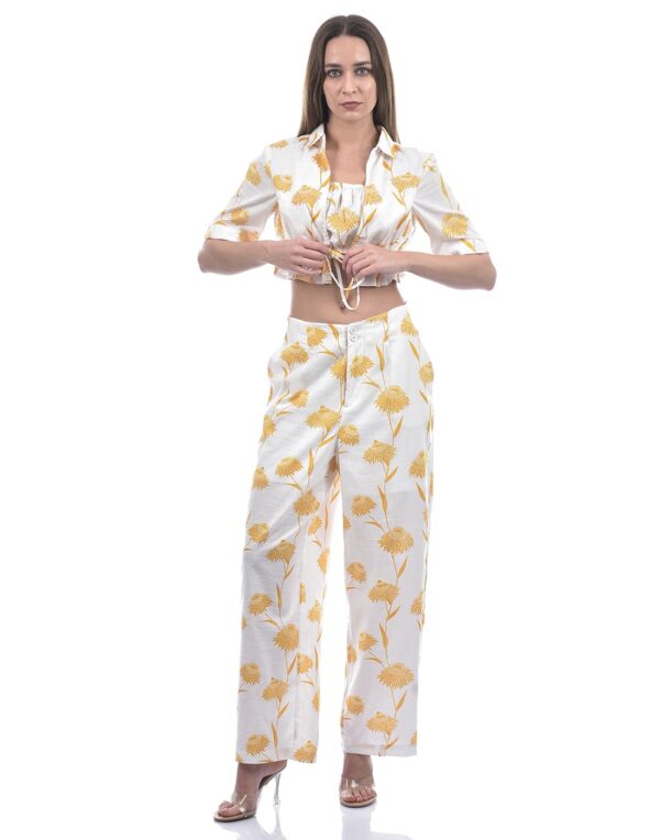 Women Floral Print Regular Fit Co-Ord Set - Image 5