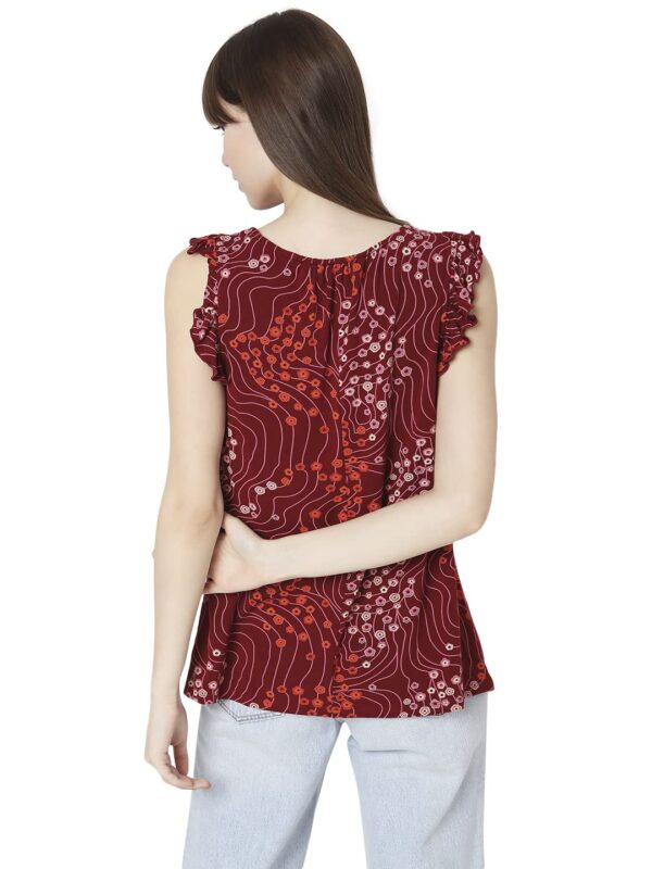 Women's Printed Regular Fit T-Shirt - Image 4