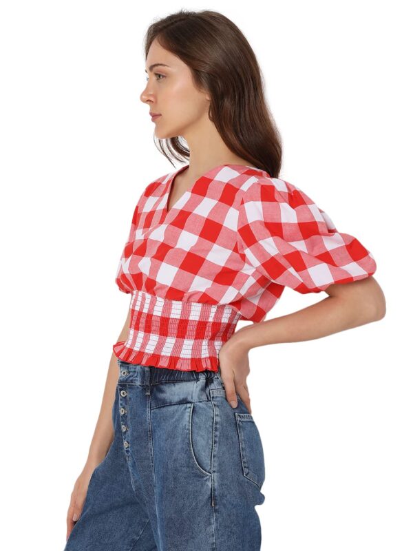 Women's Cotton Stylised Above The Knee Dress - Image 3