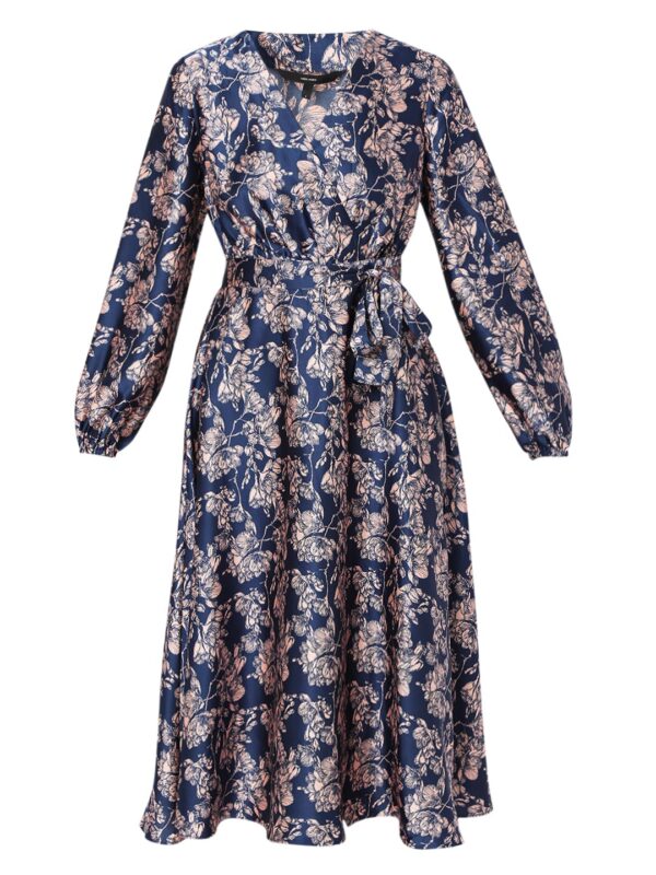 Women's Polyester Fit and Flare Mid-Thigh Length Dress - Image 6