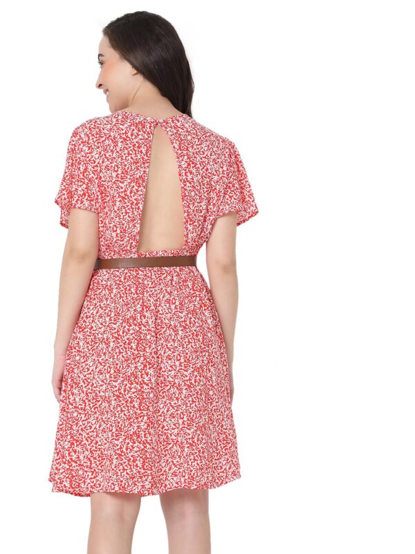 Women's Knee Length Viscose Shift Dress - Image 3
