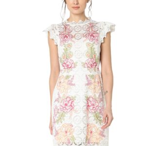 Women's Polyester Sheath Above The Knee Dress
