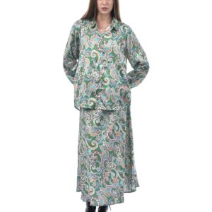 Women Paisley Regular Fit 1Shirt, 1Skirt::Co-Ord Set