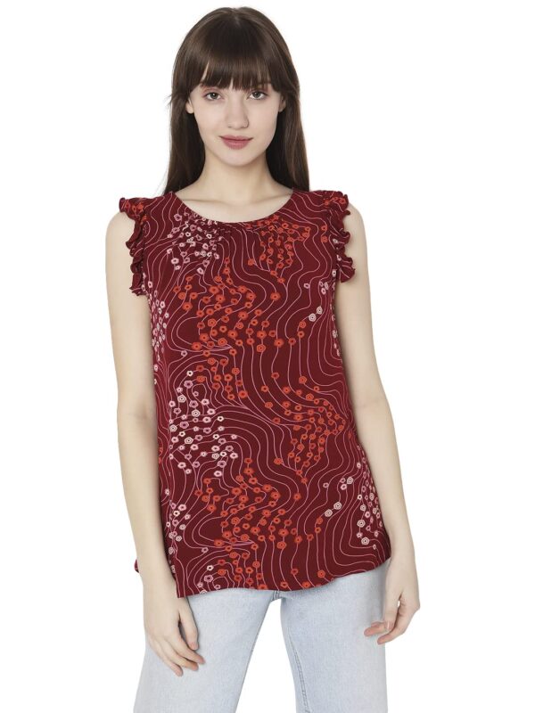 Women's Printed Regular Fit T-Shirt