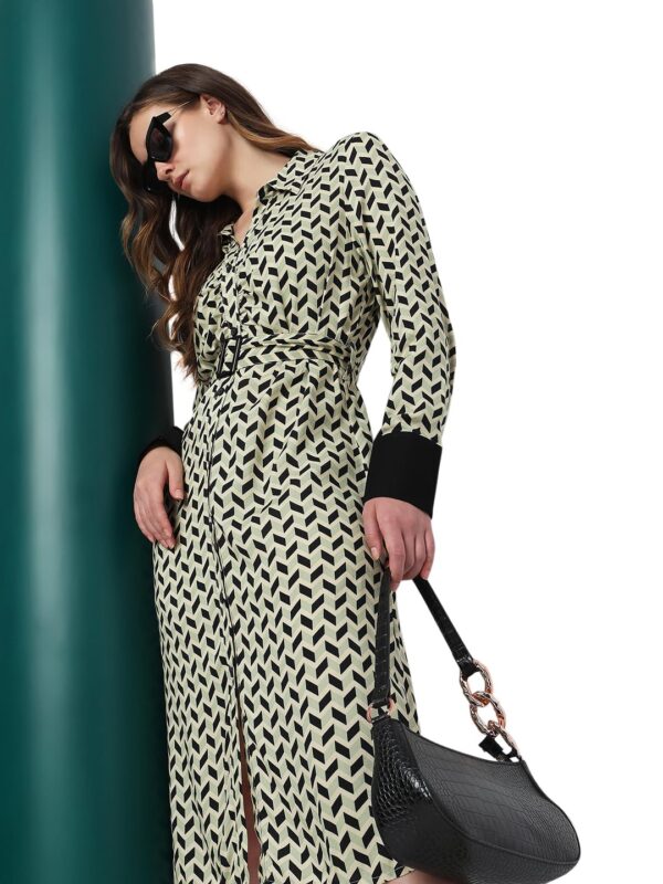Women's Midi Viscose Shirt Dress - Image 2