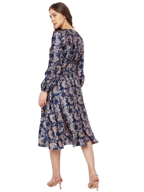 Women's Polyester Fit and Flare Mid-Thigh Length Dress - Image 4