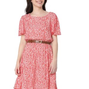 Women's Knee Length Viscose Shift Dress