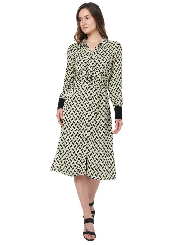Women's Midi Viscose Shirt Dress