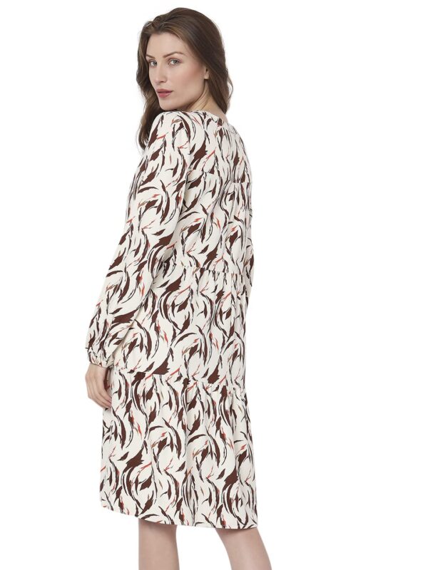 Women's Knee Length Viscose Fit & Flare Dress - Image 4