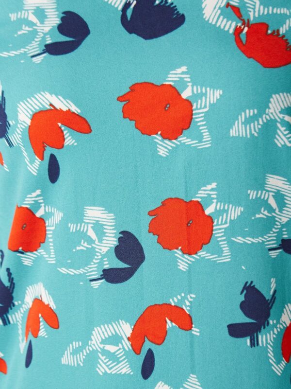 Women's Multicolored Floral Print Mini Shift Dress - Image 7