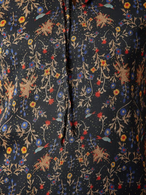 Women's Multicolored Floral Print Sheer Top - Image 6